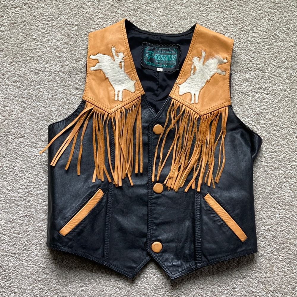 Kids's Rodeo Leather Vest